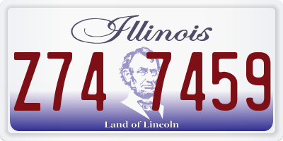 IL license plate Z747459