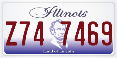 IL license plate Z747469