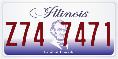 IL license plate Z747471