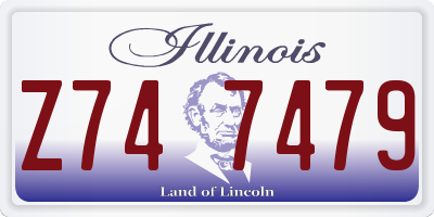 IL license plate Z747479
