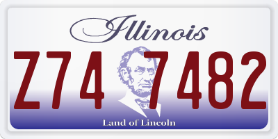 IL license plate Z747482