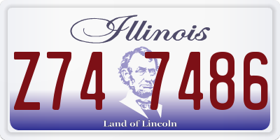 IL license plate Z747486