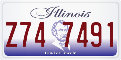 IL license plate Z747491