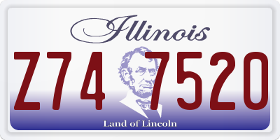 IL license plate Z747520