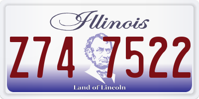 IL license plate Z747522