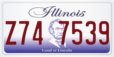 IL license plate Z747539