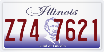 IL license plate Z747621