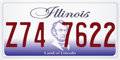 IL license plate Z747622