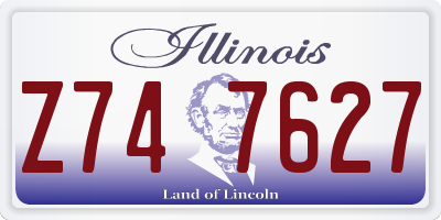 IL license plate Z747627