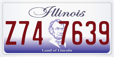 IL license plate Z747639