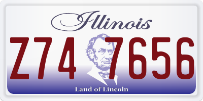 IL license plate Z747656