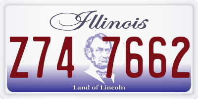 IL license plate Z747662