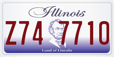 IL license plate Z747710