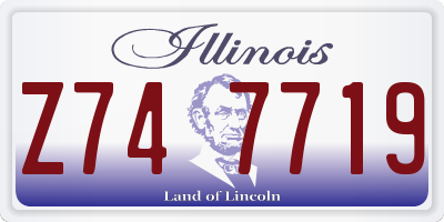 IL license plate Z747719
