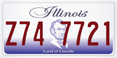 IL license plate Z747721
