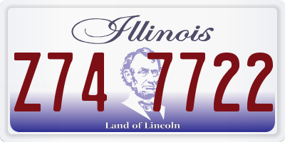 IL license plate Z747722