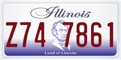 IL license plate Z747861