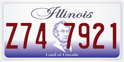 IL license plate Z747921