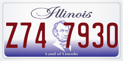 IL license plate Z747930