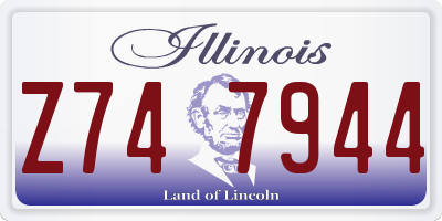 IL license plate Z747944