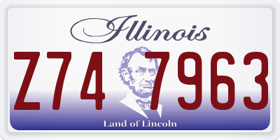 IL license plate Z747963
