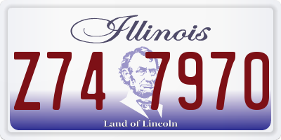IL license plate Z747970