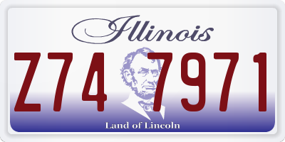 IL license plate Z747971