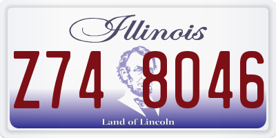 IL license plate Z748046