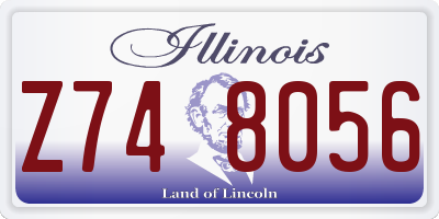IL license plate Z748056