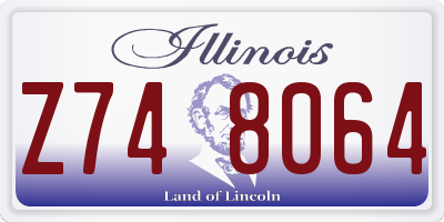 IL license plate Z748064