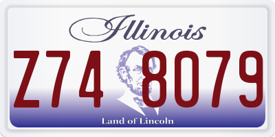 IL license plate Z748079
