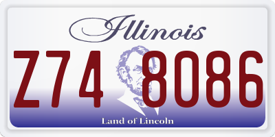IL license plate Z748086