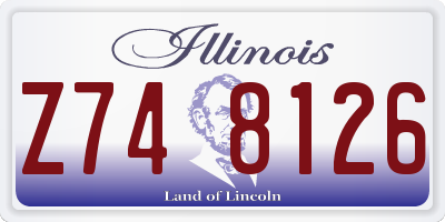 IL license plate Z748126