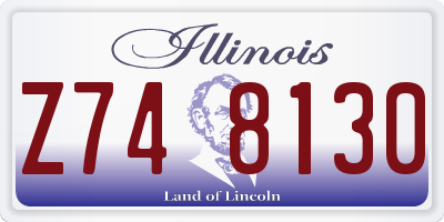 IL license plate Z748130