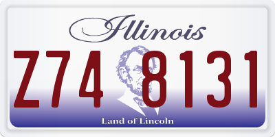 IL license plate Z748131