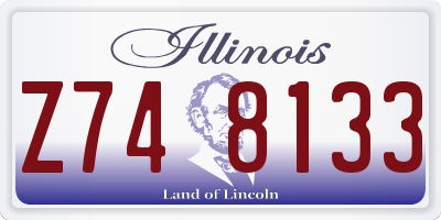 IL license plate Z748133