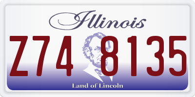 IL license plate Z748135