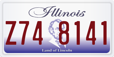 IL license plate Z748141