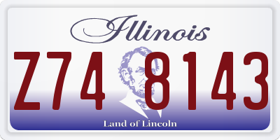 IL license plate Z748143