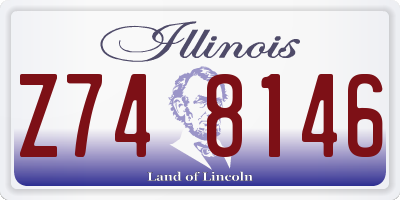 IL license plate Z748146