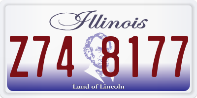 IL license plate Z748177