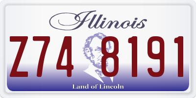 IL license plate Z748191