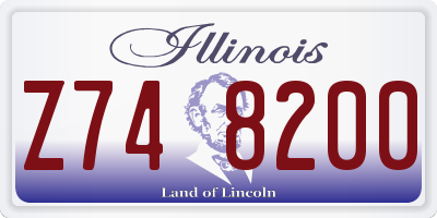 IL license plate Z748200