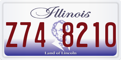 IL license plate Z748210