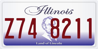 IL license plate Z748211