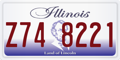 IL license plate Z748221