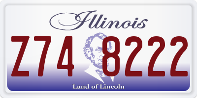 IL license plate Z748222
