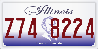 IL license plate Z748224