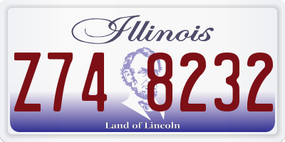 IL license plate Z748232