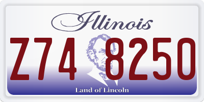 IL license plate Z748250